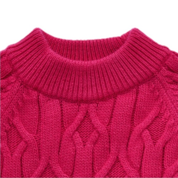 COS Pink Cable Knit Relaxed Oversized
Wool Blend Chunky Sweater Women's M - Picture 3 of 11